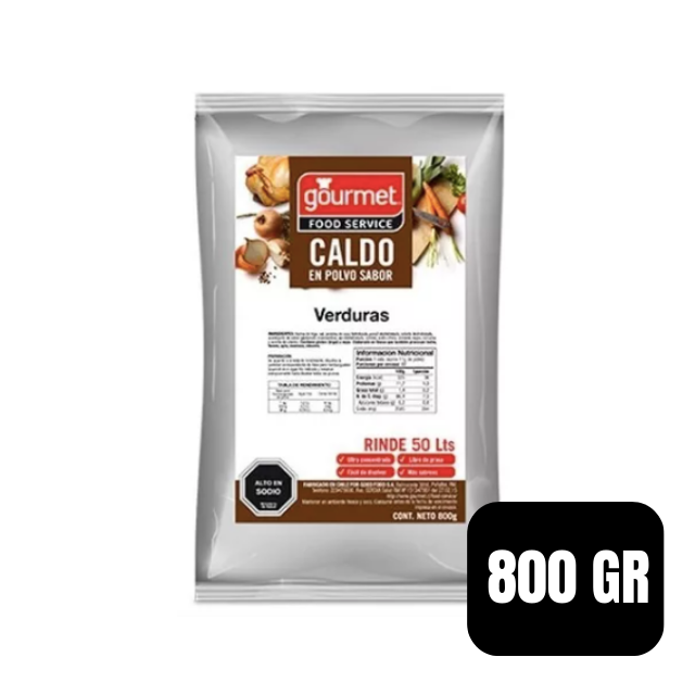 Caldo de verduras Gourmet 800 gr