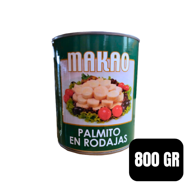 Palmitos en rodaja 800 gr