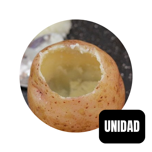 papas para rellenar (ahuecadas) unidad